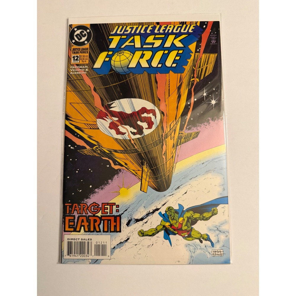 Justice League Task Force 12 DC Comics 1994 Martian Manhunter Target Earth Issue